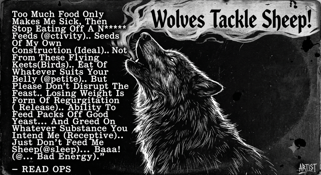 Wolves Tackle Sheep